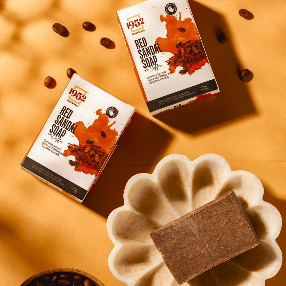 RED SANDAL SOAP WITH COFFEE 120gms