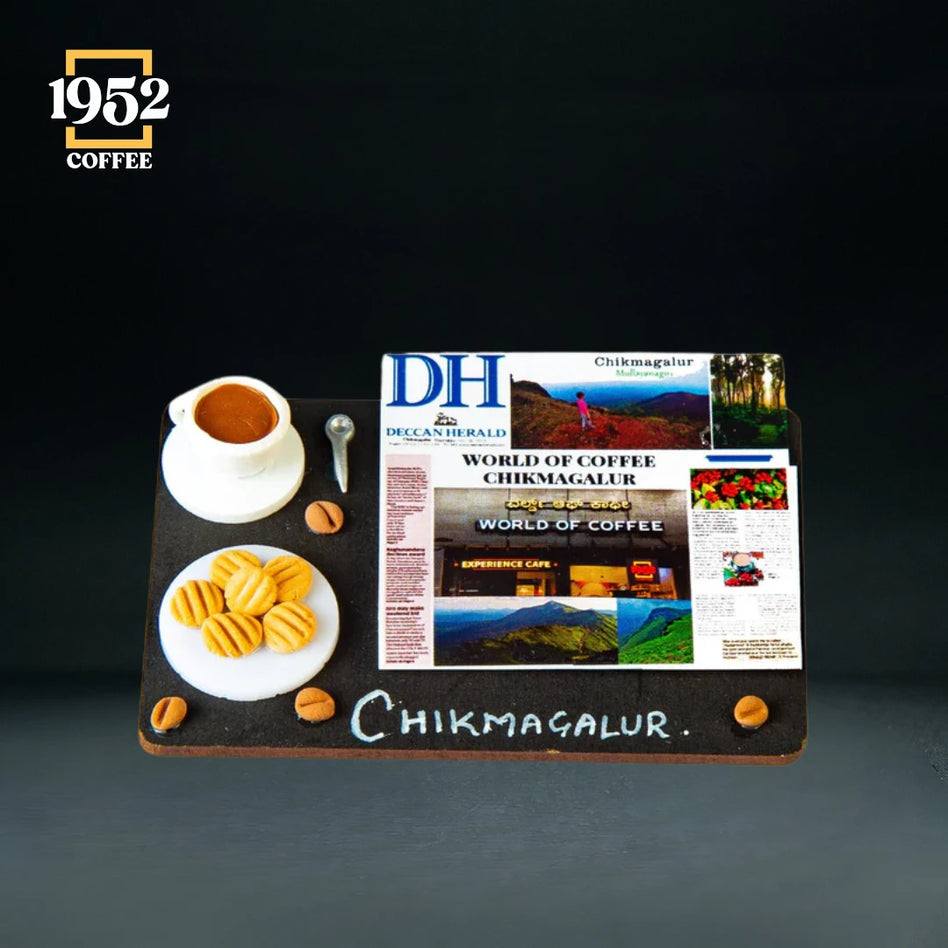 Miniature hand made magnets- News Paper