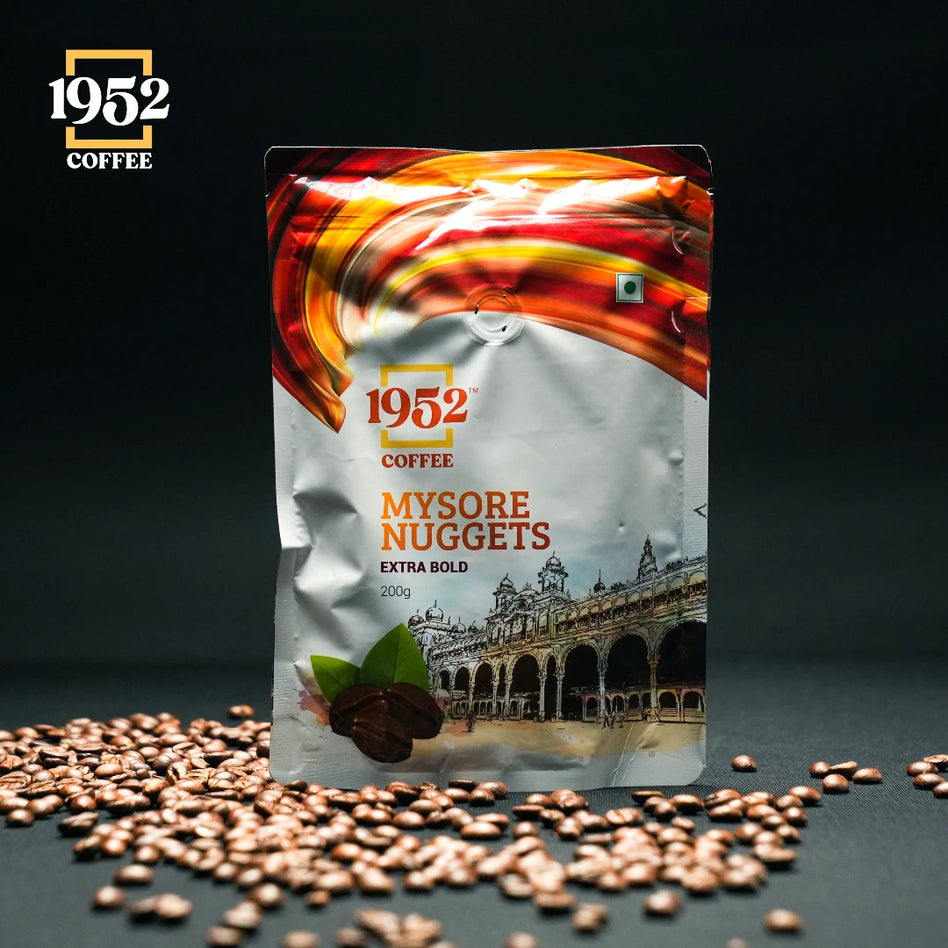 MYSORE NUGGETS EXTRA BOLD 200G, (100% COFFEE)
