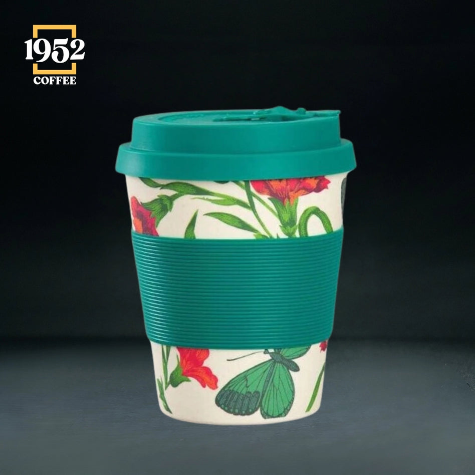 Bamboo fiber coffee mug with smart lid