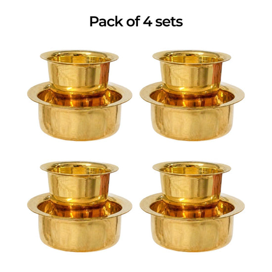 Dabara Set 1952 Coffee Brass Dabara Tumbler - South Indian Filter Coff